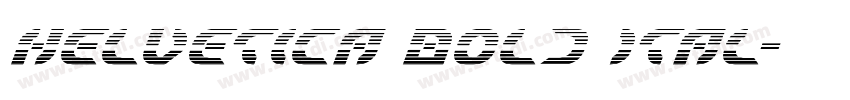 Helvetica Bold Ital字体转换